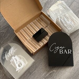 Table numbers 1-17 acrylic with stands